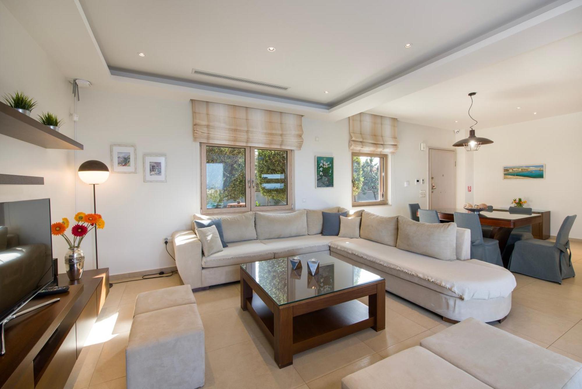Four Seasons Private Villa - Seaview - Big Heated Pool - Gym - Sport Activities 구베스 외부 사진