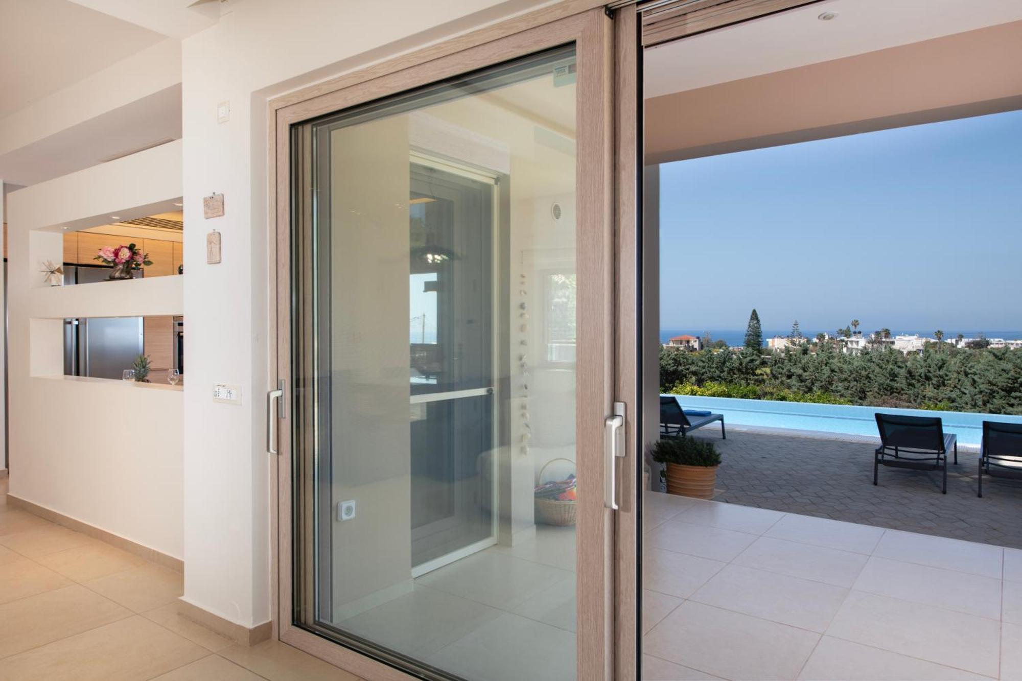 Four Seasons Private Villa - Seaview - Big Heated Pool - Gym - Sport Activities 구베스 외부 사진