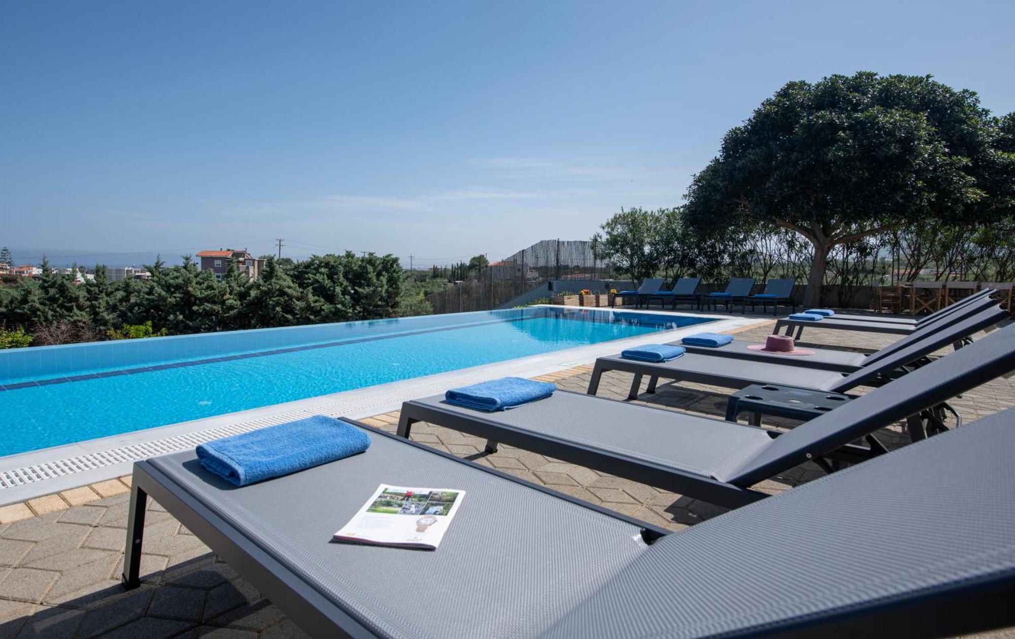 Four Seasons Private Villa - Seaview - Big Heated Pool - Gym - Sport Activities 구베스 외부 사진